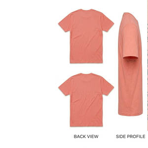 Diseño de camiseta gráfica sencilla en color rojo claro y estilo personalizado para looks modernos y a la moda. - Product Image 6