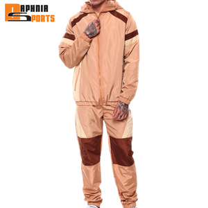 Conjunto de Sudadera con Capucha y Pantalones Deportivos de Nylon con Estampado Invernal Personalizado, Ligero, Impermeable, Cortavientos, Transpirable y de Secado Rápido - Product Image 1