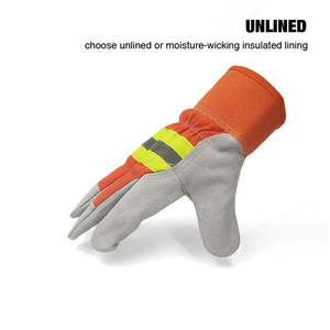 Gants de travail en PU orange, longueur poignet, avec manchette élastique, style uni, pour usage extérieur printemps-automne - Product Image 2