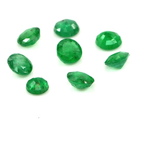 Esmeraldas naturales de Zambia calibradas, redondas de 4 mm, piedras preciosas facetadas sueltas para la fabricación de joyas, listas para usar. - Product Image 5
