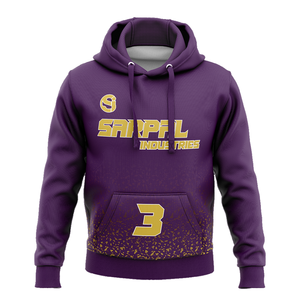 เสื้อมีฮู้ดพิมพ์ลายผ้าฝ้ายเทอร์รี่ผ้า400Gsm บ็อกซี่เสื้อผ้าแนวสตรีทแวร์เสื้อมี500Gsm พิมพ์ลายนูนมีกระเป๋าแบบระเหิดสำหรับผู้ชายฤดูหนาว - Product Image 1