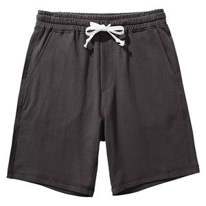 Pantalones Cortos Bermuda para Hombre, Color Sólido, 100% Poliéster, Cierre con Cordón, Casuales, Cintura Media, Bolsillos, Tela de Lona Transpirable en la Parte Delantera - Product Image 1
