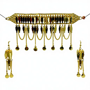 Elegante conjunto Chik Hermoso diseño Joyas árabes chapadas en oro - Product Image 1