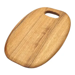 Tablas de Cortar de Bambú Indio con Acabado Natural, Ligeras, No Tóxicas, Aptas para Lavavajillas, para Cortar Verduras/Frutas/Carne, Modernas - Product Image 2