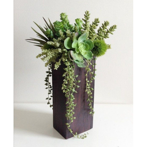 Pot de fleurs moderne en métal avec finition argentée, design minimaliste pour une utilisation en intérieur, jardinières décoratives - Product Image 3