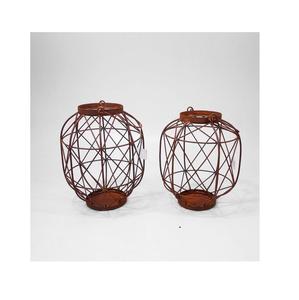 Farol de Hierro Forjado a Mano Estilo Marroquí con Intrincados Recortes para Decoración Festiva del Hogar - Product Image 5
