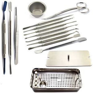 Kit d'instruments dentaires en acier pour PRF, avec élévateur périoste, pour fibrine riche en plaquettes, base chirurgicale, certifié CE - Vente chaude - Product Image 2