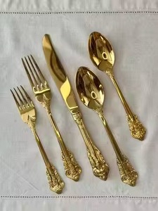 Ensemble de couverts en métal en gros, collection de couverts en acier inoxydable (fourchette, cuillère, couteau) pour restaurants, hôtels, traiteurs et événements. - Product Image 4