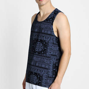 Camiseta sin Mangas Casual para Hombre, Mezcla de Poliéster/Algodón, Cuello Redondo, Calidad Premium, Transpirable, Ligera, Antiarrugas, Tejido de Punto - Product Image 2