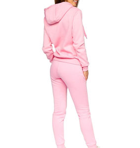 Ensemble deux pièces hiver femme personnalisé de haute qualité, vêtements de sport jogging sur mesure 100% coton pour streetwear décontracté - Product Image 2