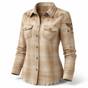 Wholesale Custom <b>Plaid</b> Flannel <b>Shirts</b>-Premium Quality for Women | OEM Supplier Factory Direct Labels Front Breathable Quick Dry - Product Image 3