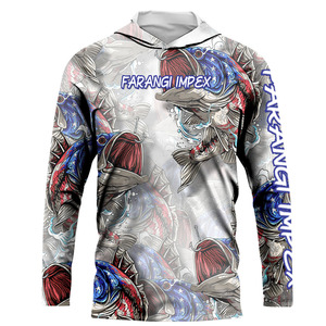 Nueva Camiseta de Pesca con Capucha Ligera y Protección UV para Verano, Camiseta de Manga Larga para Hombre, Camiseta de Caza, Senderismo y Playa con Gorra - Product Image 3