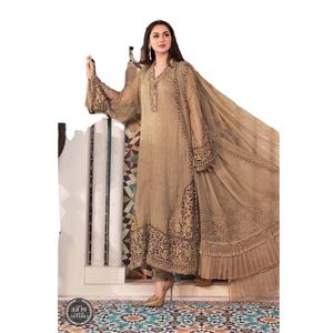 Belle robe d'été faite à la main NOUVEAU Multi-Color Lengha Salwar Kameez Mariage Pakistanais Vêtements Viscose Party Indian - Product Image 1