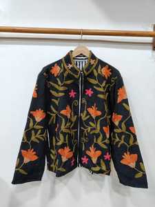 Chaqueta de algodón bordada Suzani del fabricante, ropa exterior étnica colorida, chaqueta étnica de algodón para fiestas, chaqueta bomber Suzani. - Product Image 6