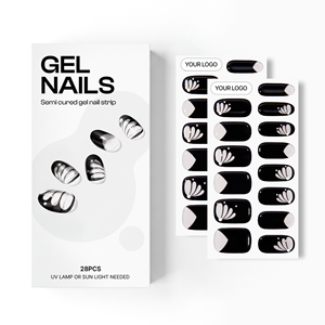 Pegatinas de Uñas de Gel de Calidad Profesional Coreanas 100% Reales, Aptas para Veganos, Libres de Crueldad Animal, No Tóxicas, Diseño de Mariposa, Manicura al por Mayor - Product Image 1