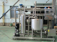 Pasteurisateur automatique par lots de 10 000 L avec pompe pour le traitement thermique du lait de coco, des jus et des produits laitiers