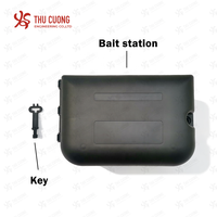 Chargeur supérieur en plastique durable pour le contrôle des rats Station d'appât de piège à pression de souris facile à installer Clé étanche Outil de lutte antiparasitaire solide