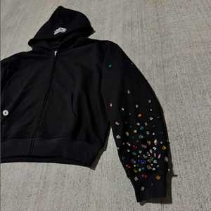 Sudaderas con Capucha para Hombre, con Pedrería, 100% Algodón, Estampado Oversize, Fabricantes de Sudaderas Personalizadas, Sudaderas Gruesas para Hombre - Product Image 5