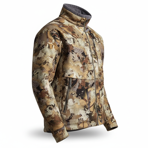 Chaqueta Táctica de Camuflaje para Hombre, Forro Polar, Cierre de Cremallera, Estilo Pullover, Abrigo Térmico para Exteriores - Product Image 2