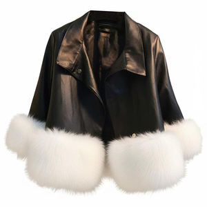 Chaqueta de Cuero para Mujer, Invierno, Transpirable, Impermeable, Casual, Diseño Moderno - Product Image 6