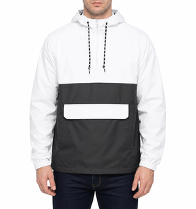 SALSTAR Trending Men Hip Hop Streetwear Windbreaker <b>Jacket</b> Double Zipper Oversized <b>Track</b> <b>Jacket</b> Hooded Eco-Friendly Breathable - Product Image 1
