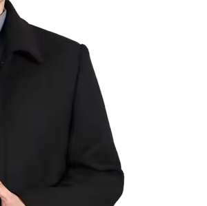 <b>Men's</b> <b>Black</b> Single Breasted Wool Blend Overcoat Classic <b>Long</b> Winter <b>Coat</b> Thick Warm Outerwear OEM ODM Wholesale Manufacturer - Product Image 6