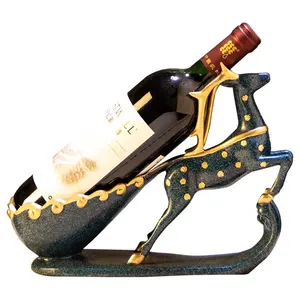 Support à bouteilles de vin en aluminium de style farmhouse, élégant et luxueux, pour table de fête, présentoir de bar, Zahid Exports - Product Image 4