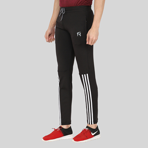 Pantalon de survêtement sport bleu quatre directions avec bande latérale, logo personnalisable, impression HD, délavage coloré, en Spandex/Polyester, séchage rapide, tailles homme M/L/XL - Product Image 2