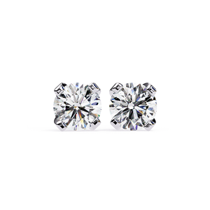 REYES Wholesale 925 <b>Sterling</b> <b>Silver</b> Wedding Gift Fine Jewelry for Women GRA Certified Round Cut 2.5 Carat Moissanite Earrings - Product Image 5