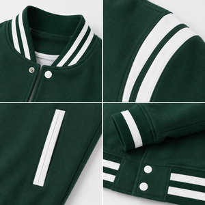 Mens varsity jacket designed for fashion versatility with premium comfort and athletic visual appeal for modern casual wardrobes - Product Image 5