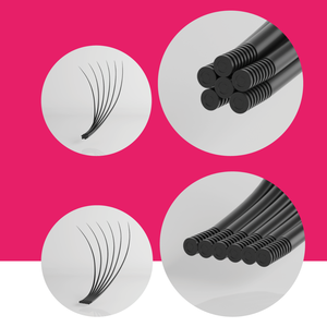 Charmlash <b>Lash</b> Supply Wholesale Pointy Base <b>Premade</b> Fans Mega Volume <b>Lash</b> Trays Mixed Length Tray Short Sharp STEM 3D-20D Soft - Product Image 1