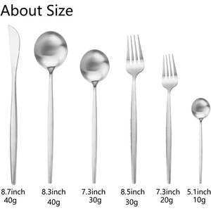 ชุดช้อนส้อมสแตนเลสหรูหรา 5 ชิ้น ขัดเงาแบบกระจก ดีไซน์ร่วมสมัย ราคาคุ้มค่า - Product Image 3