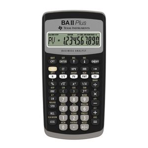 Calculatrices financières Texas Instruments BA II Plus, calculatrice scientifique noire pour étudiants - Product Image 2