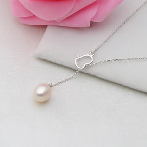 Collier en argent S925 européen et américain pour femmes, accessoires de bricolage avec support creux en perle, chaîne en forme de cœur, apprêts de bijoux - Product Image 2