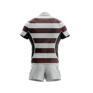 Uniforme de Rugby Personalizado para Hombre - Transpirable, de Alta Calidad, Servicio OEM con Logotipo Personalizado, Número y Nombre del Jugador del Equipo - Product Image 3
