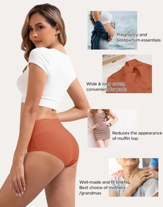 Braguitas de Algodón y Elastano Tejidas ODM para Mujer, Cómodas, Transpirables, de Secado Rápido, Ecológicas, de Cintura Alta - Product Image 4