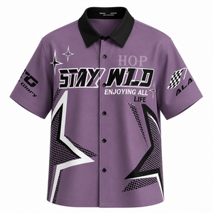 Chemise de mécanicien en gros, logo personnalisé, anti-plis, tenue de travail, uniforme d'atelier de réparation automobile, chemise de course à manches courtes, vêtements de sport d'extérieur - Product Image 4