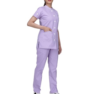 Tenue d'infirmière, combinaison médicale en coton et polyester à manches courtes pour hôpital et clinique - Product Image 3