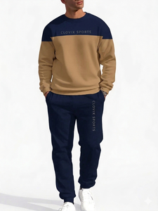 Ensemble de survêtement pour homme sur mesure, 100% coton, poids lourd, style streetwear, vente en gros, logo personnalisé, ensemble de vêtements de sport pour le jogging, prix abordable - Product Image 6