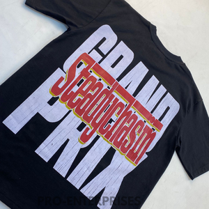 Camiseta Casual Oversize para Hombre, 300 GSM, con Estampado Frontal, 100% Algodón, Diseño Sólido, Transpirable, Corte Holgado - Product Image 5