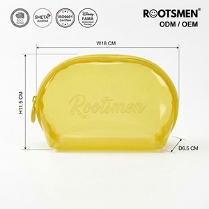 กระเป๋าจัดระเบียบเครื่องสำอางแบบพกพา แฟชั่น PVC ปั๊มโลโก้ได้ กันน้ำ ซิปกันน้ำ  แบบแขวนได้ - Product Image 1