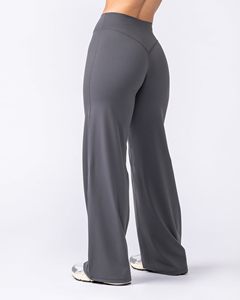 Wholesale <b>Women</b>’s <b>Flared</b> Yoga Pants High Waisted Wide Leg Workout <b>Leggings</b> for Gym Fitness Running Training Custom Sportswear - Product Image 4