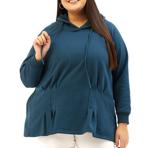 Sweat à capuche pour femme automne-hiver 2023, en polaire épaisse, brodé, coupe ample, style étudiant - Product Image 1