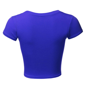 เสื้อครอปท็อปผู้หญิงลำลอง ผ้าไม่ยับ ขายดี คุณภาพพรีเมียม ราคาถูก รับสกรีนโลโก้/สีตามสั่ง - Product Image 6