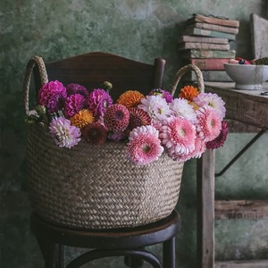 Panier de rangement tressé fait main avec poignées, écologique, vente en gros, fabriqué au Vietnam - Product Image 4