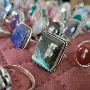 Natural Gemstone <b>Rings</b> Women's Claw <b>Set</b> Princess Cut Wedding Anniversary Trendy Jewelry Alloy Metal German <b>Silver</b> SS925 - Product Image 3