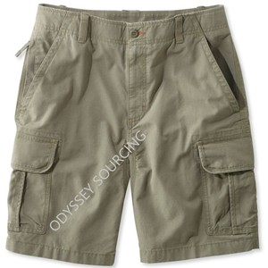 Pantalones Cortos Chino de Algodón Tejido Casual con Cintura Elástica Media, Múltiples Bolsillos, Estilo Vintage Urbano, Diseño Novedoso 2026, Venta al por Mayor - Product Image 1