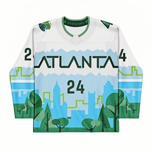 Maillot de hockey sur glace personnalisé pour entraînement et compétition, avec logo d'équipe et numéro imprimés, fournisseur d'uniformes de hockey athlétiques - Product Image 3
