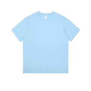 Nueva Camiseta Azul Claro al por Mayor, Camisetas Personalizables para Hombre, 100% Algodón, Tela de Alta Calidad, Anti-Pilling, Casual y Elegante - Product Image 1