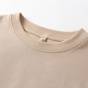 . Haut court uni à manches courtes et col rond pour femme – Vêtement décontracté basique – Fournisseur en gros - Product Image 4